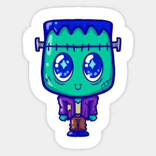 Cute little monster Frankenstein Sticker